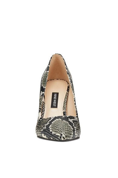 NINE WEST Pantofi din piele ecologica cu toc stiletto cu aspect de piele de sarpe Ezra Femei