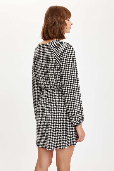 DeFacto Rochie petrecuta cu imprimeu houndstooth Femei