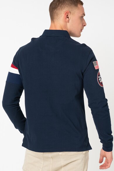 U.S. Polo Assn. Bluza polo cu detaliu in dungi Kasper Barbati