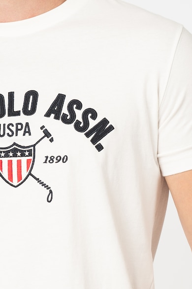 U.S. Polo Assn. Pamutpulóver hímzett logóval férfi