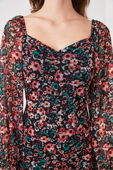 Trendyol Rochi din tull tricotat cu imprimeu floral Femei
