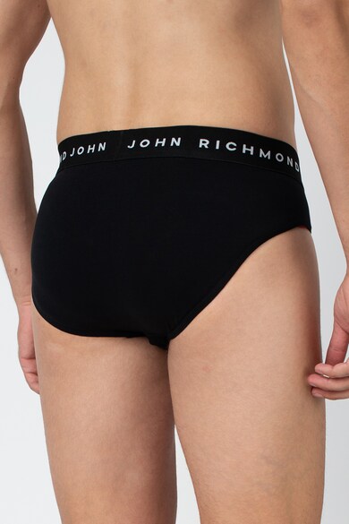 John Richmond Underwear John Richmond, Set de chiloti cu banda cu logo in talie Perez - 3 perechi Barbati