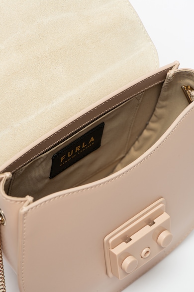 Furla Geanta crossbody din piele cu bareta din lant Metropolis Femei