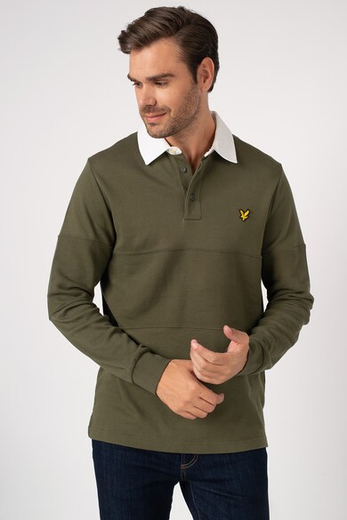 Lyle & Scott Galléros felső logóhímzéses részlettel férfi