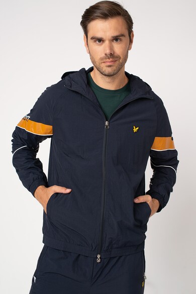 Lyle & Scott Jacheta de trening cu gluga si imprimeu logo Barbati