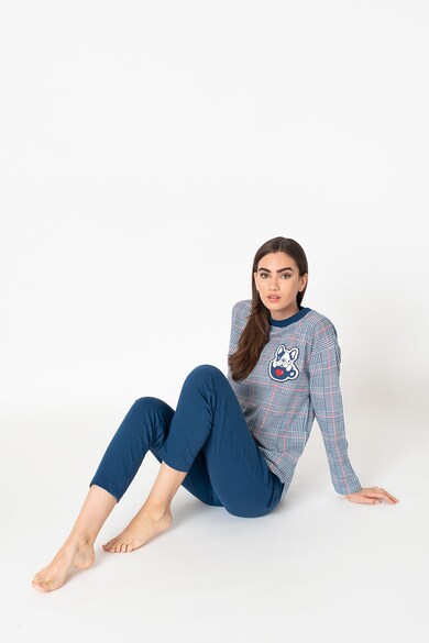 Yamamay Pijama cu bluza cu model in carouri Femei