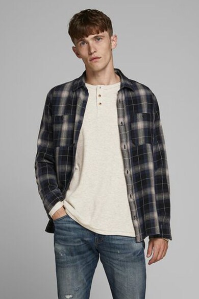 Jack & Jones Bluza cu guler Henley Barbati