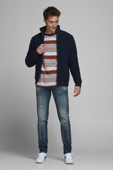 Jack & Jones Cardigan cu fermoar si guler mediu Barbati