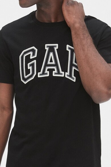 GAP Tricou cu decolteu la baza gatului si broderie logo Barbati