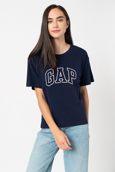 GAP Tricou cu decolteu rotund si imprimeu logo Femei