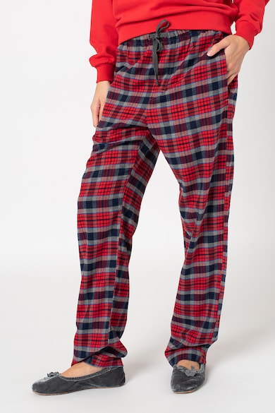 GAP Pantaloni de pijama in carouri cu snur Femei