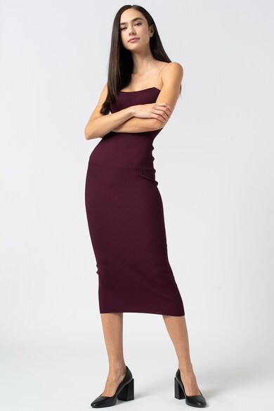 Missguided Bordázott bodycon midiruha női