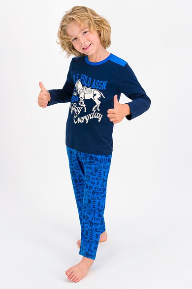 U.S. Polo Assn. Pijama de bumbac cu imprimeu Baieti