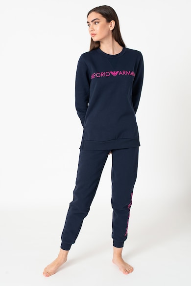 Emporio Armani Underwear Set de bluza sport si pantaloni sport de casa cu imprimeu logo Femei