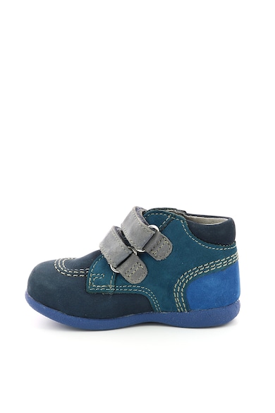 Kickers kids Pantofi din piele nabuc cu model colorblock Fete