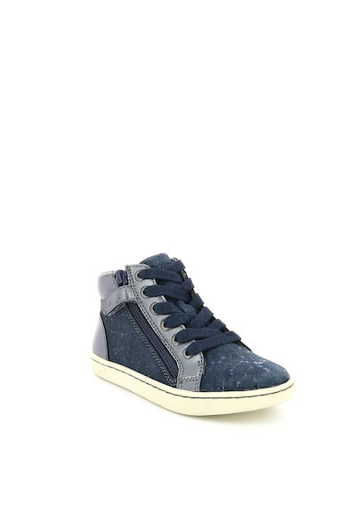 Kickers kids Pantofi sport mid-high din piele cu fermoar Fete