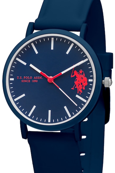 U.S. Polo Assn. Ceas quartz cu o curea de silicon Femei