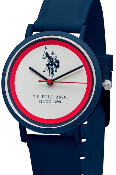 U.S. Polo Assn. Кварцов часовник със силиконова каишка Жени