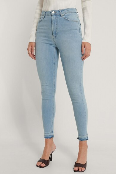 NA-KD Magas derekú skinny fit crop farmernadrág női