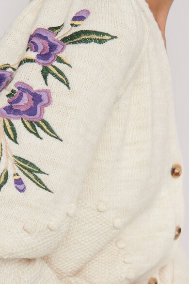 NA-KD Cardigan tricotat fin cu detalii brodate Femei