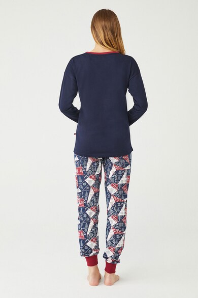 U.S. Polo Assn. Pijama din bumbac cu imprimeu Femei