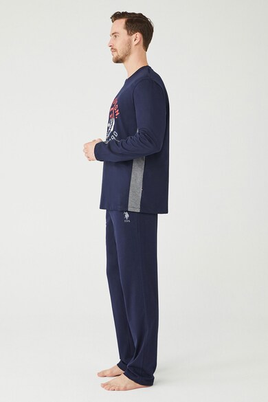 U.S. Polo Assn. Pijama din bumbac cu logo Barbati