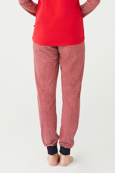 U.S. Polo Assn. Csíkos pizsama logóval női