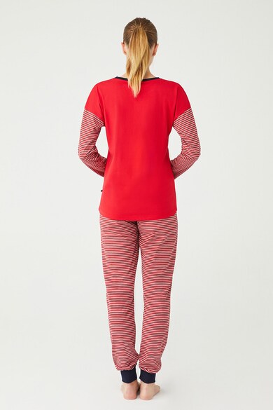 U.S. Polo Assn. Csíkos pizsama logóval női