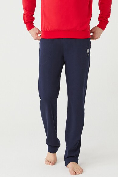 U.S. Polo Assn. Pijama cu bluza cu imprimeu logo Barbati