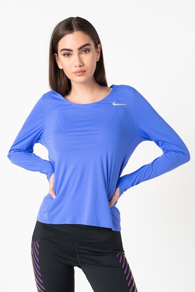 Nike Bluza cu slituri pentru degete, pentru alergare City Sleek Femei
