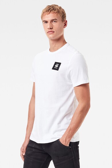 G-Star RAW Uniszex organikuspamut póló logós részletekkel férfi