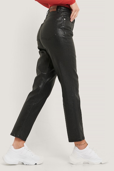NA-KD Pantaloni crop cu aspect peliculizat Femei