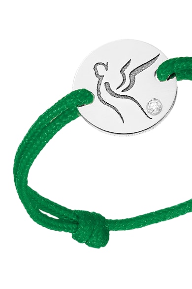 Serenity Húzózsinóros gyűrű 14 karátos fehérarany medállal és cserélhető zsinórral női