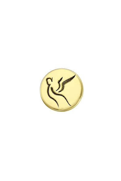 Serenity Овални обеци с 14K златно покритие Жени