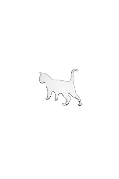 Serenity Cercei din aur alb de 14K in forma de pisica Femei