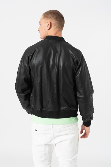 Diesel Jacheta bomber de piele cu aplicatie logo L-Pins-A Barbati