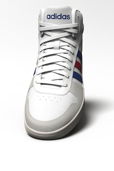 adidas Performance Pantofi sport mid-hi de piele si material textil HOOPS 2.0 Barbati