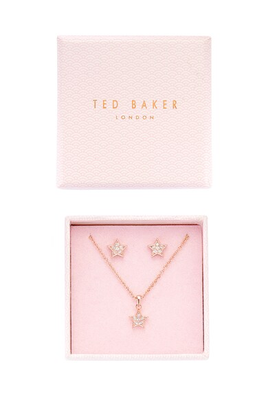 Ted Baker Set de cercei si colier decorat cu cristale Swarovski Safra Femei