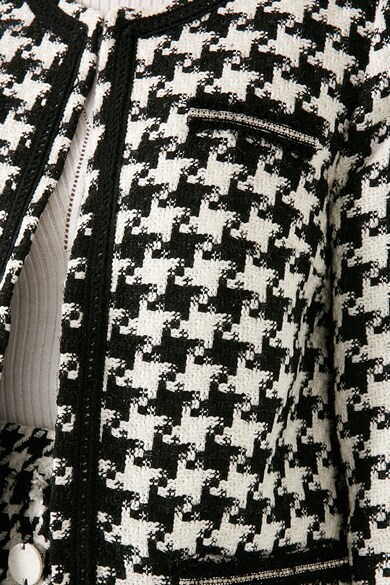 KOTON Sacou cu model houndstooth si buzunare decorative Femei