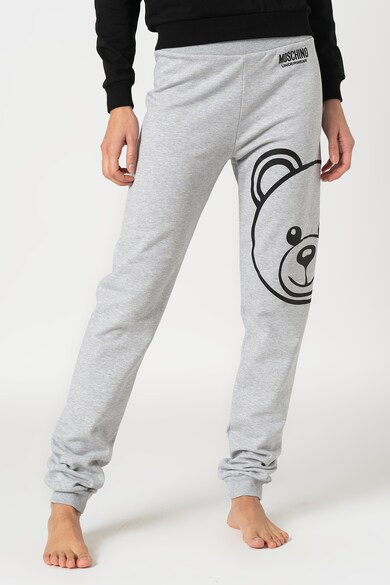 Moschino Pantaloni de pijama cu imprimeu logo Femei
