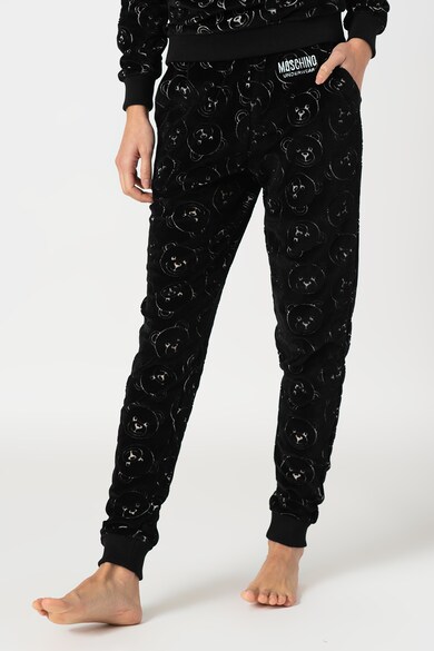 Moschino Pantaloni de pijama cu model monograma Femei