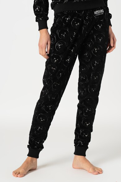 Moschino Pantaloni de pijama cu model monograma Femei