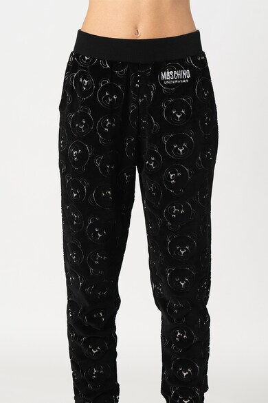 Moschino Pantaloni de pijama cu model monograma Femei