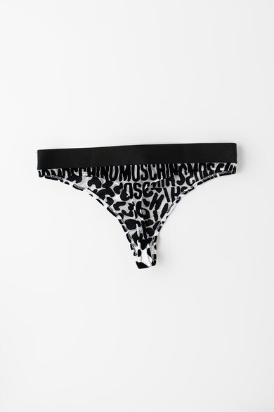 Moschino Chiloti tanga cu model animal print Femei