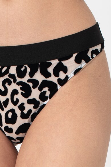 Moschino Chiloti tanga cu model animal print Femei