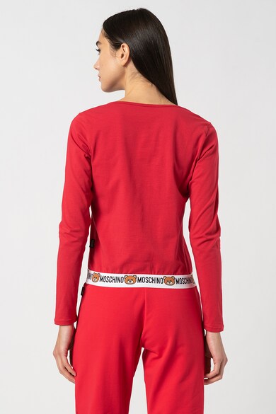 Moschino Bluza de casa din jerseu cu garnitura logo Femei