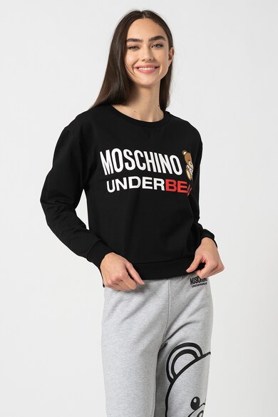 Moschino Pulóver nagyméretű logóval női