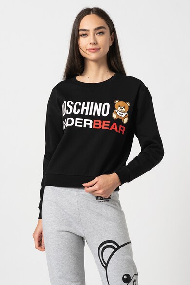 Moschino Pulóver nagyméretű logóval női