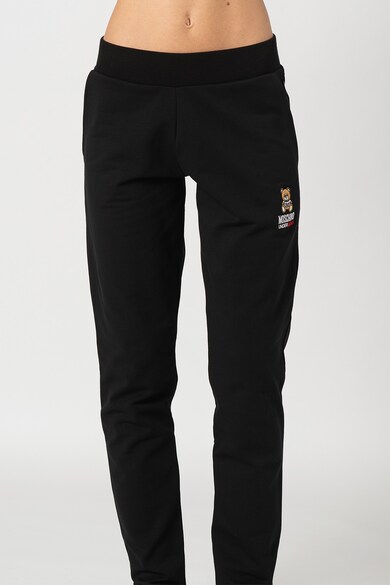 Moschino Pantaloni de pijama cu logo brodat Femei