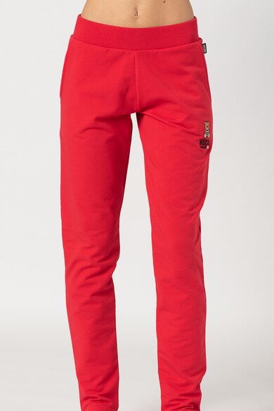 Moschino Pantaloni de pijama cu logo brodat Femei